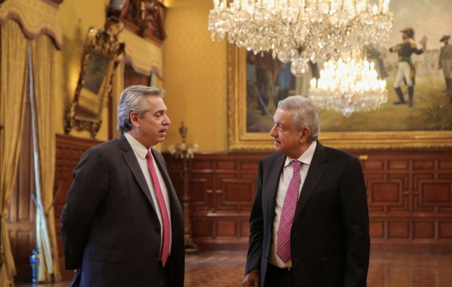 Alberto Fernández  y López Obrador acordaron reforzar los vínculos bilaterales