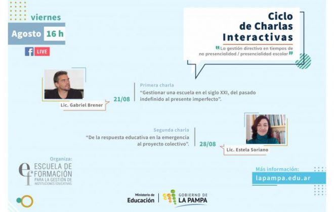 Educación anuncia charlas online sobre gestión directiva en tiempos de pandemia