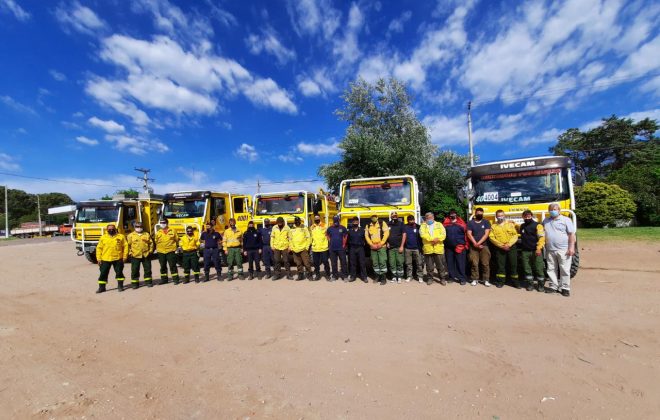 Defensa Civil de La Pampa combatirá los incendios en Córdoba