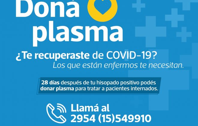 Salud convoca a pacientes recuperados para donar plasma