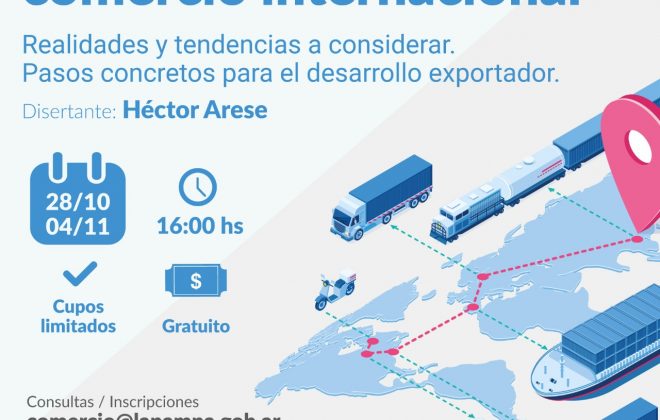 Producción anunció jornada sobre comercio internacional en el escenario mundial actual