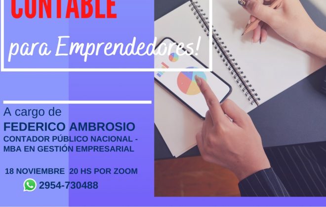 Convocan a Conversatorio Contable para Emprendedores