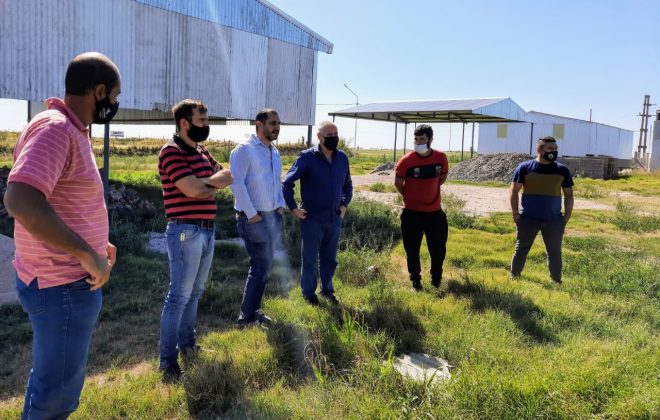 Metileo: Funcionarios recorrieron la plantación de aloe saponaria