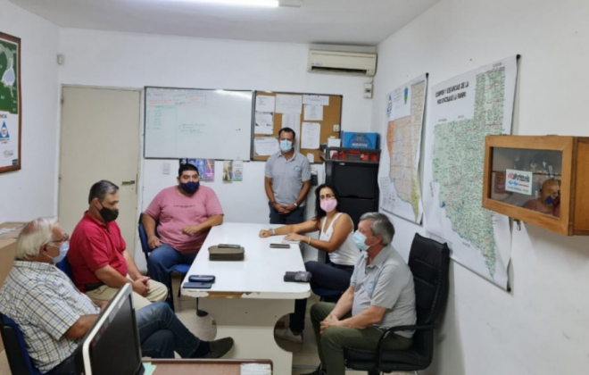 Defensa Civil se reunió con miembros del Colegio de Ingenieros Agrónomos