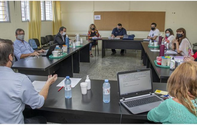 Educación: Comisión Mixta de Salud y Seguridad en el Trabajo analizó la marcha de la presencialidad