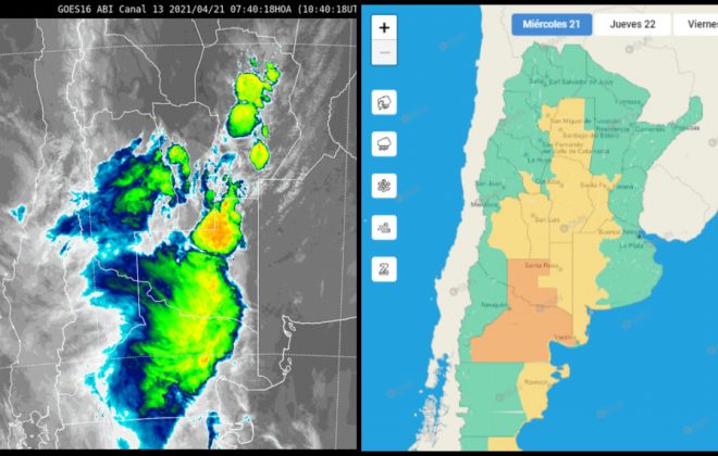 Emiten alerta, por tormentas, para el norte de La Pampa