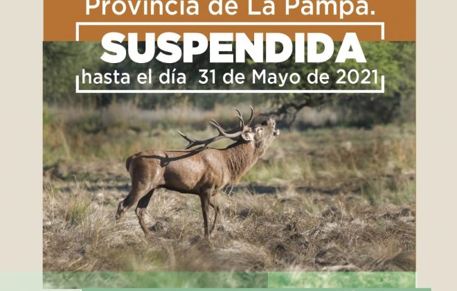 Se suspende la Caza y Pesca Deportiva en La Pampa
