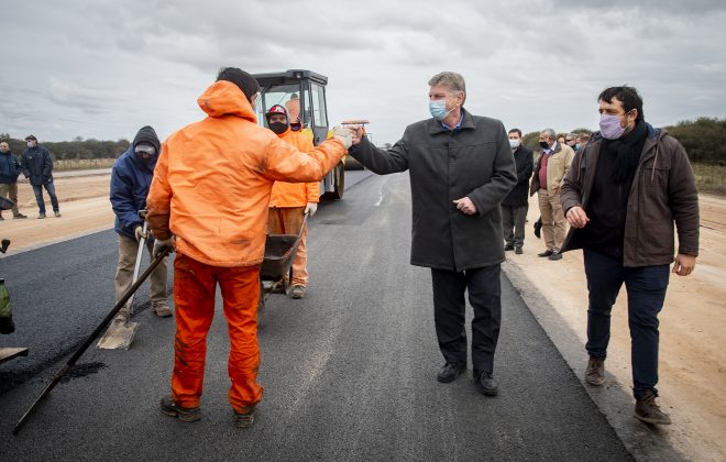 Ziliotto recorrió obras en la Ruta Provincial N° 4, en la que se invierten $ 560 millones