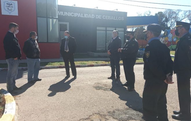 Seguridad mantuvo encuentros de trabajo en General Pico y Ceballos