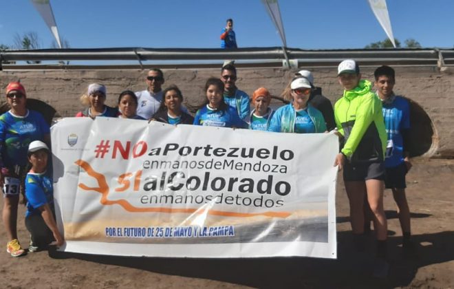 Pampeanas y pampeanos disputaron pruebas deportivas reafirmando los derechos por el Atuel