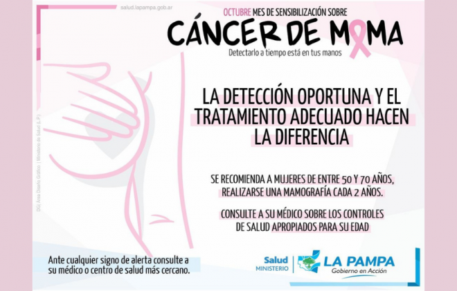 Octubre, el mes de la concientización sobre el cáncer de mama