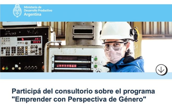 Convocan para el Programa Emprender con Perspectiva de Género