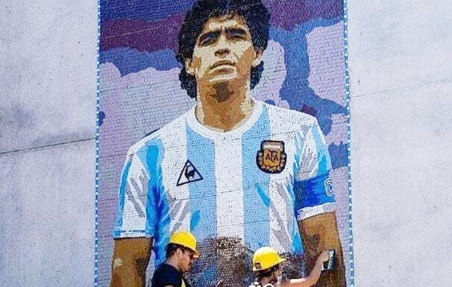 Inaugurarán un mural en homenaje a Maradona por su compromiso con la causa Malvinas