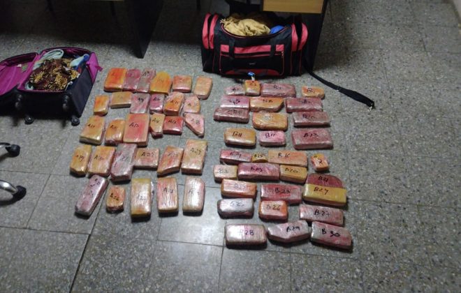 Secuestraron cerca de 34 kilos de marihuana en el Puesto Caminero Catriló