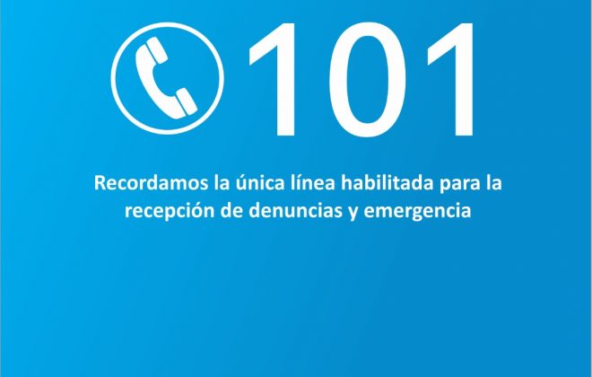 El 101 es la única línea registrada para recibir denuncias