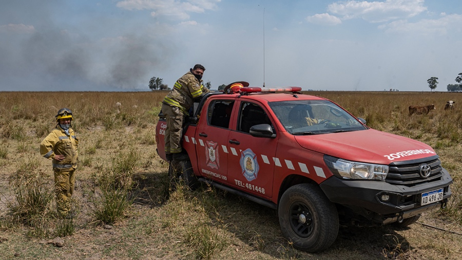 Una batalla minuto a minuto: así combaten el fuego en Corrientes