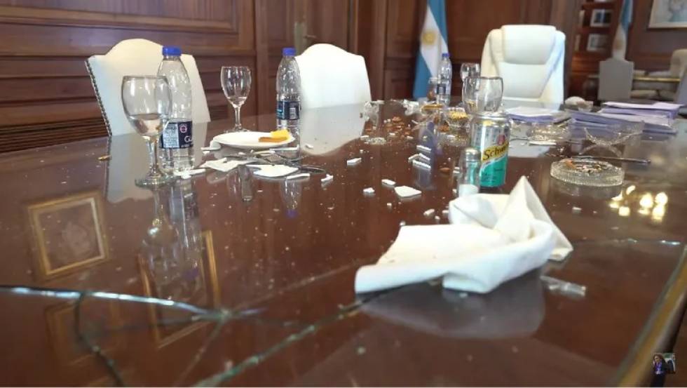 Identificaron a los responsables de los destrozos en el despacho de Cristina Fernández