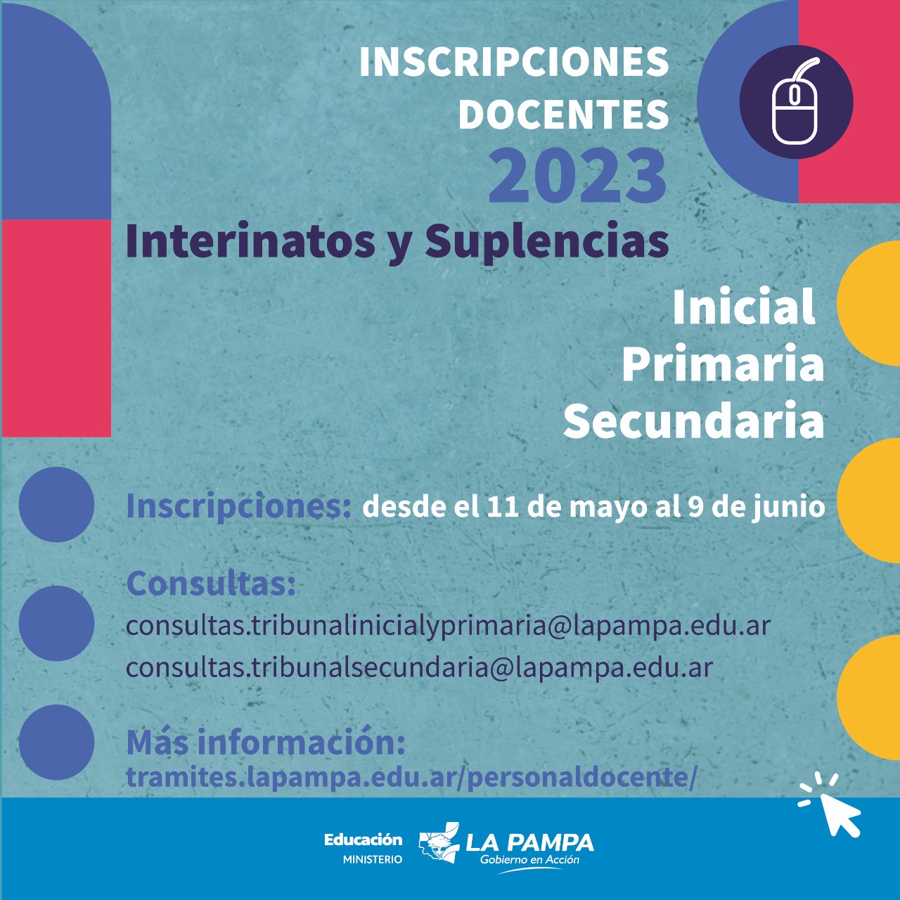 Ciclo lectivo 2023: Abren el período de inscripciones docentes