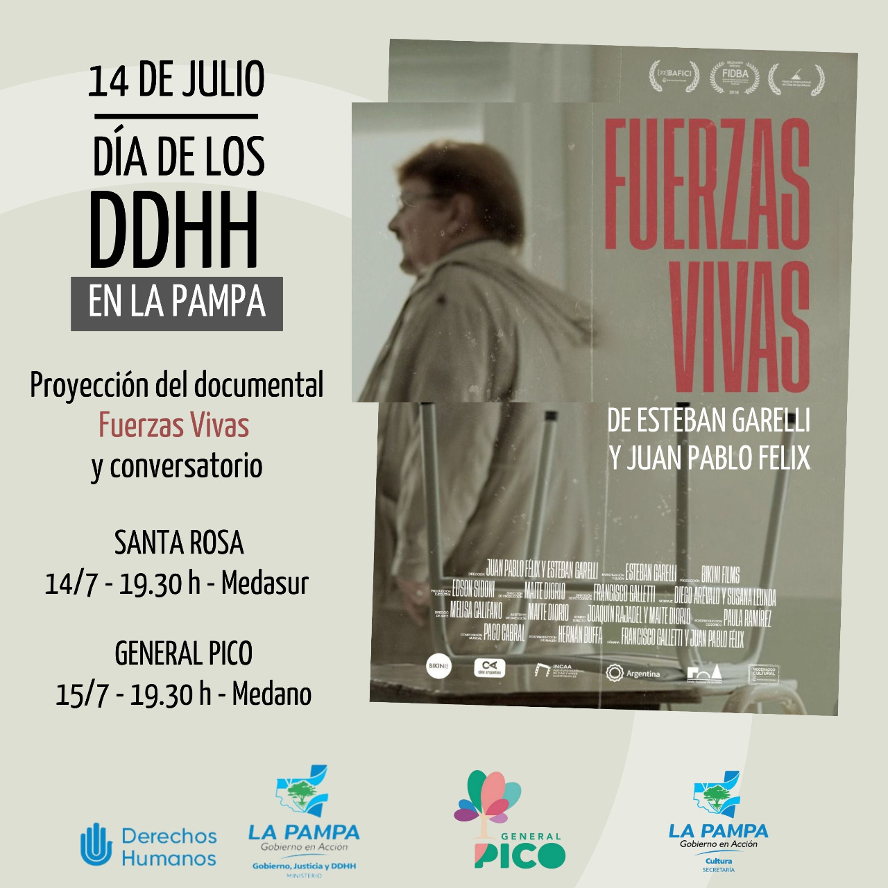 “Fuerzas Vivas” tiene fecha de estreno para el Día de los Derechos Humanos