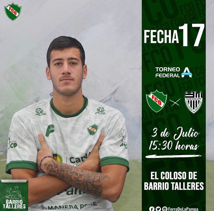 Ferro recibe a Cipolletti en una nueva fecha del Torneo Federal “A”