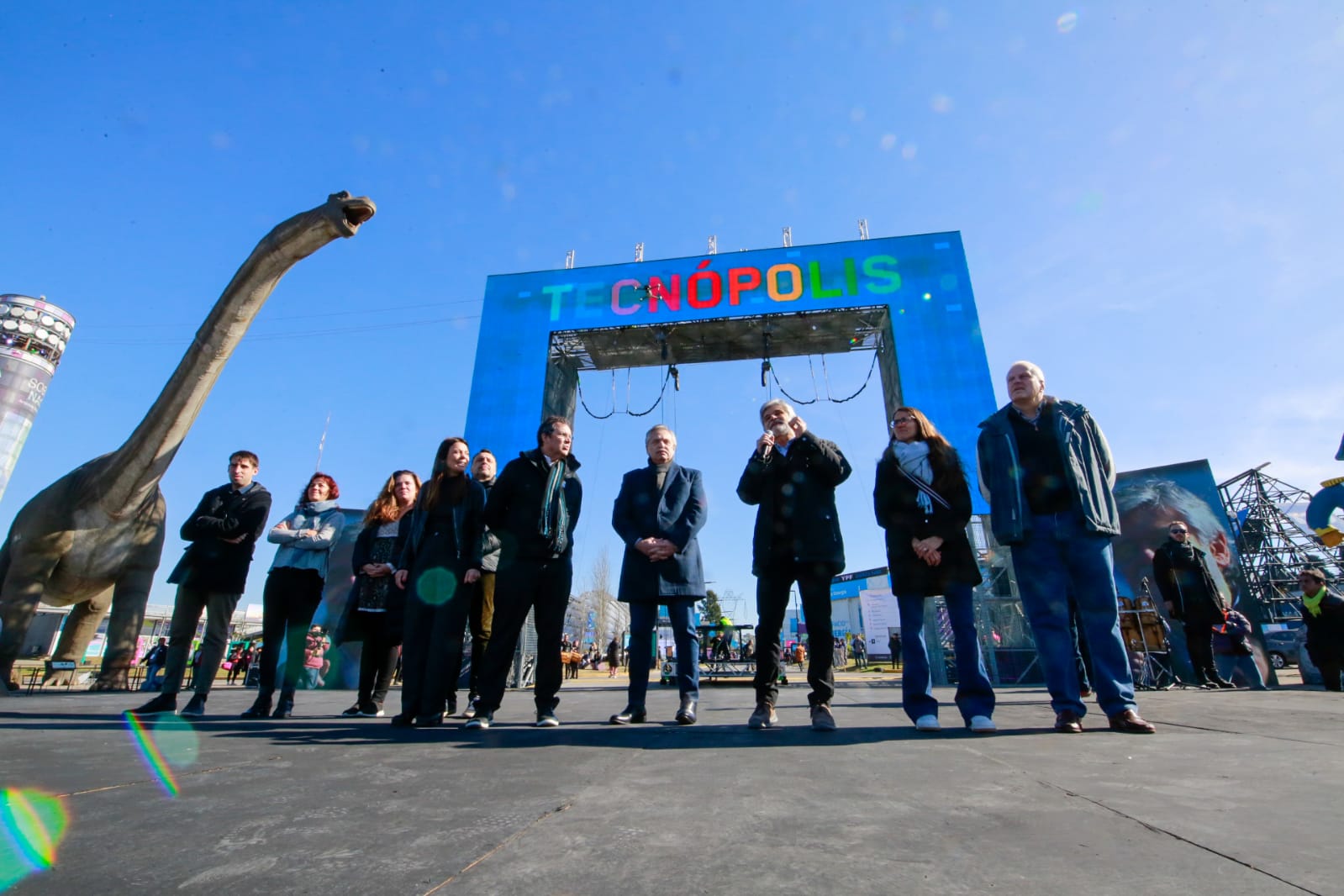 Alberto Fernández inauguró Tecnópolis con un agradecimiento a Cristina Kirchner