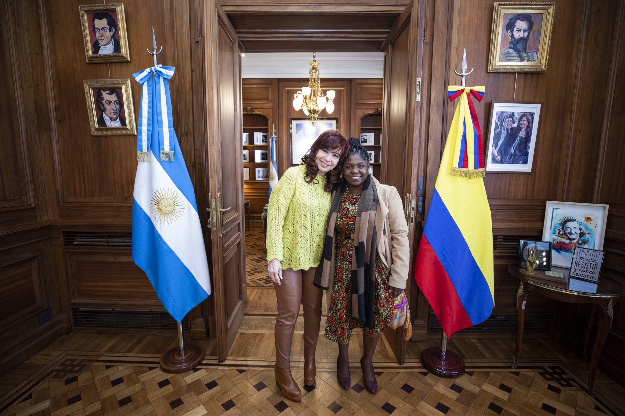 Cristina Kirchner recibió a la nueva vicepresidenta de Colombia