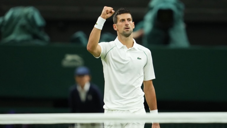 Tenis: Djokovic pasó a la final e irá por una nueva marca en “La Catedral” ante Kyrgios