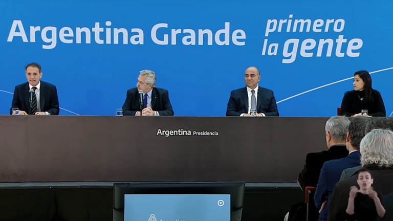 Alberto Fernández: “Nuestra gestión es la de un Estado presente”, afirmó al poner en marcha el Plan de obra pública Argentina Grande