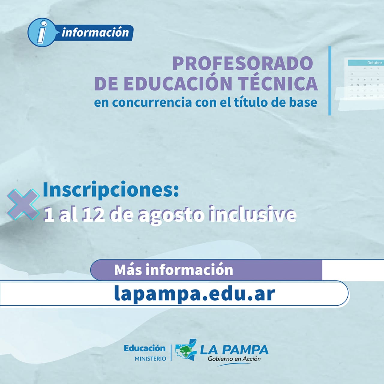 Inscriben a Profesorado de Educación Técnica 