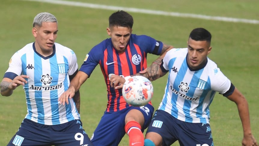 Fútbol: Racing recibe a San Lorenzo en la Liga Profesional