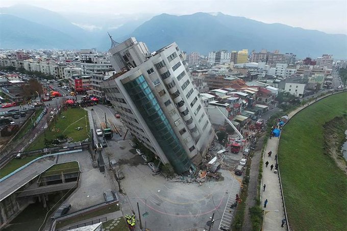 Taiwán: Un terremoto de 6.8 sacudió la ciudad