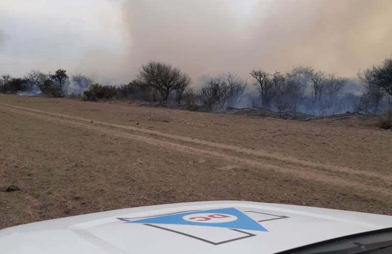 Defensa Civil informó que se lograron contener los incendios en varias zonas de La Pampa
