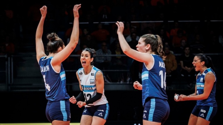 Voleibol: Las Panteras ganaron un partido emocionante e histórico y avanzaron a segunda fase del Mundial 2022