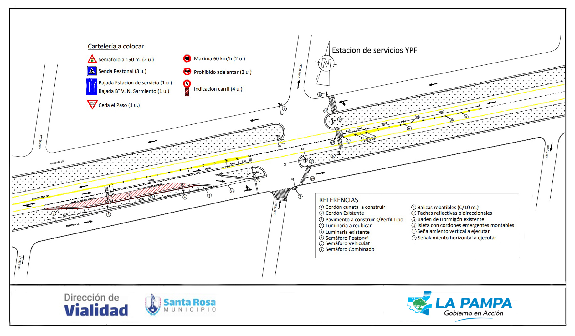 Santa Rosa: Ziliotto y Di Nápoli acordaron obra de semaforización en Av. Illia y el cruce con la 606