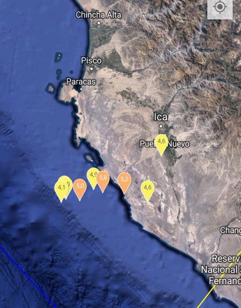 Perú: Dieciséis sismos de hasta 5,9 grados sacudieron el sur de Perú en 19 horas