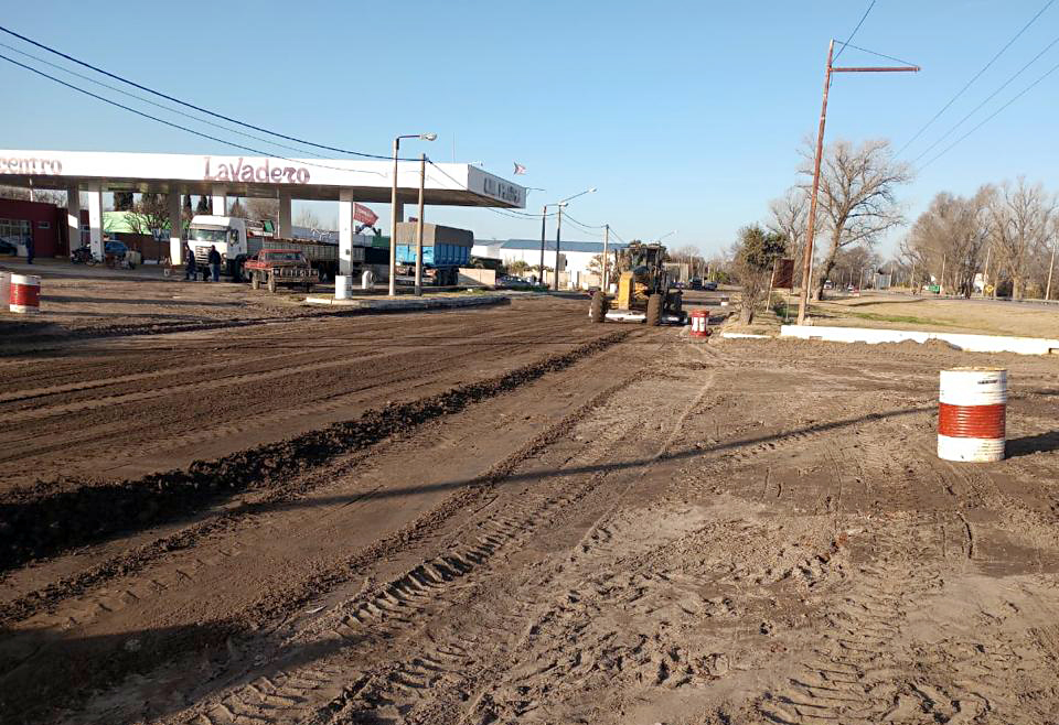 General Acha: Comenzó la obra de la Travesía Urbana