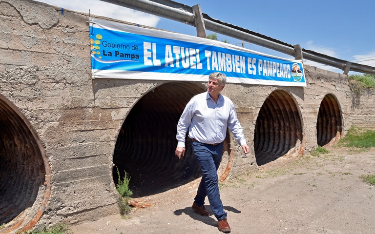 Algarrobo del Águila: Ziliotto se reunió con puesteros y acordó el inicio de los trabajos de limpieza en el cauce del río Atuel