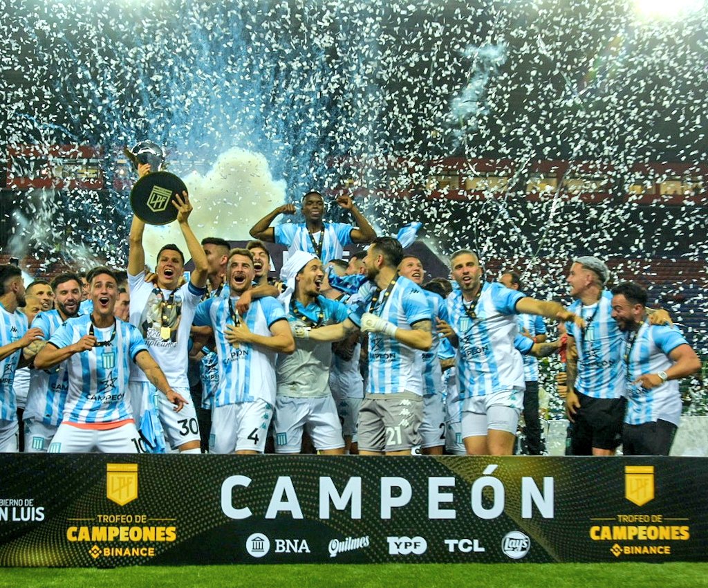 Racing se coronó campeón del Trofeo de Campeones con un final pólemico