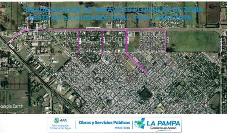 General Pico: Los desagües pluviales para la zona oeste se licitarán el 31 de enero