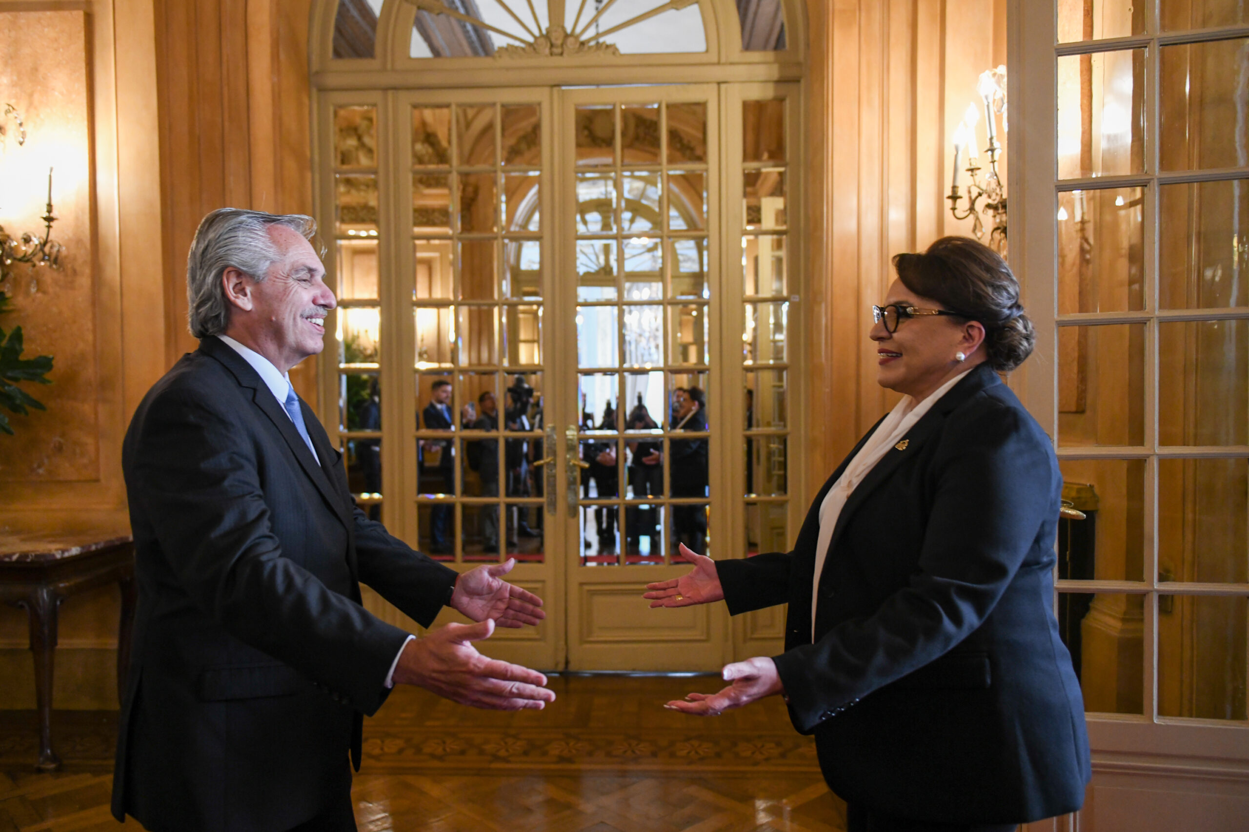 Alberto Fernández se reunió con la presidenta de Honduras y el director general de la FAO