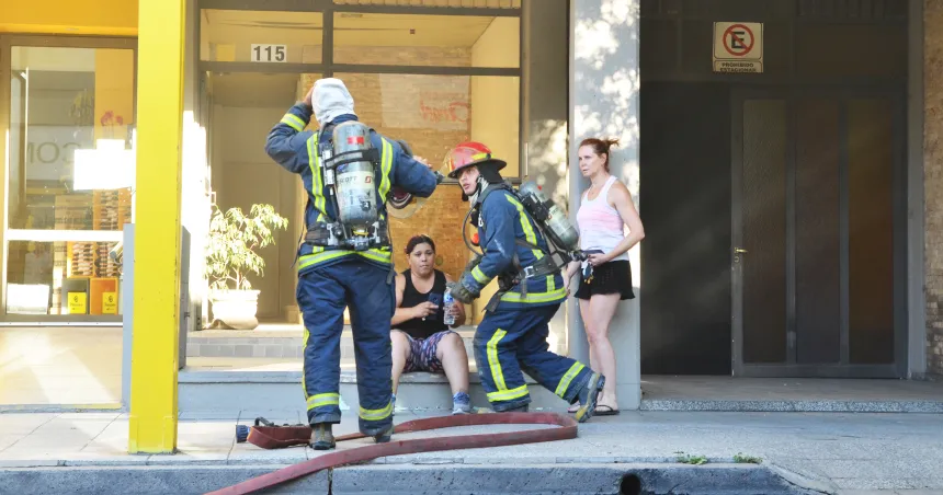 Incendio en pleno centro santarroseño