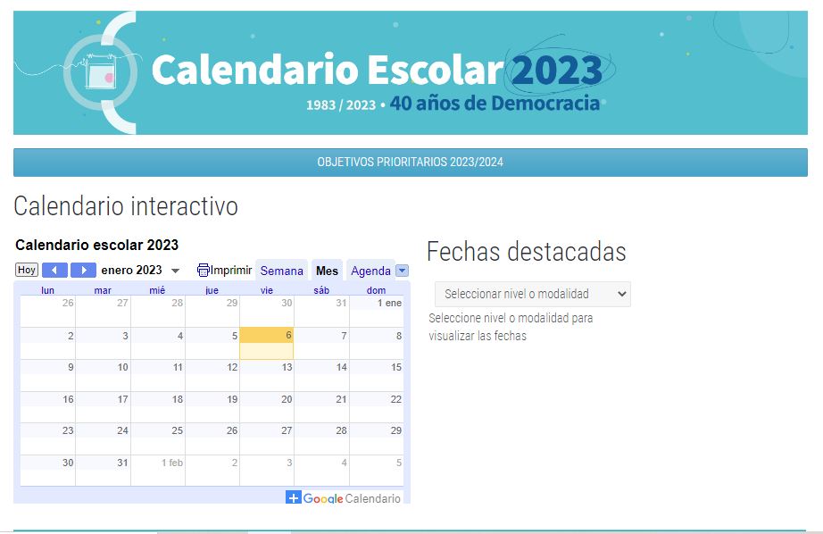 La Pampa: Educación publicó el Calendario Escolar 2023 