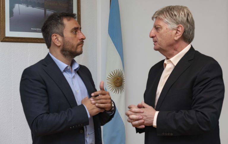 Ziliotto y Cabandié firmaron convenios de cooperación para la lucha contra el fuego