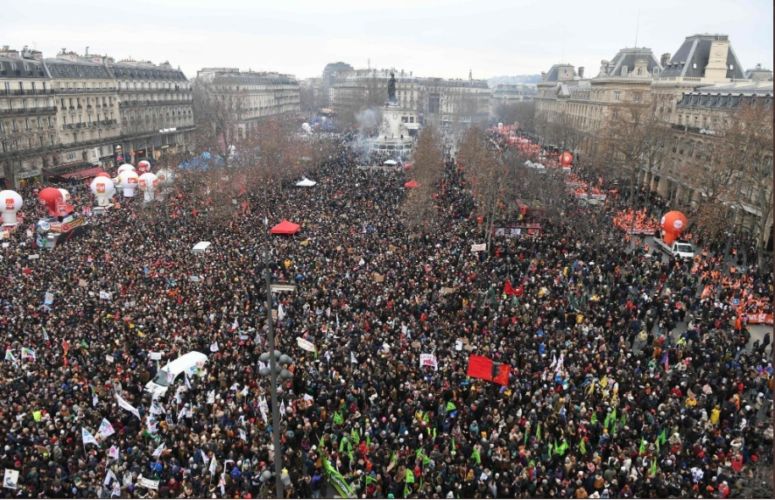 Francia: Marcha récord contra la reforma de la edad jubilatoria