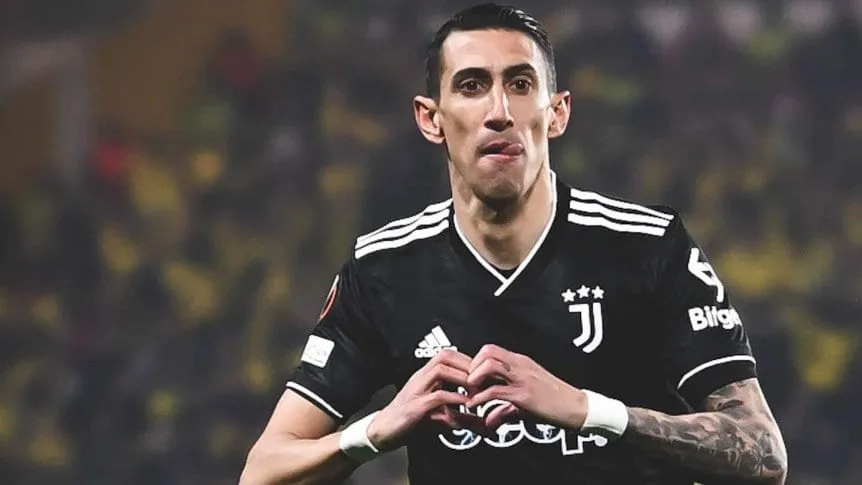 Fútbol: Hat- trick de Di María para que Juventus avance a 8avos de la Europa League