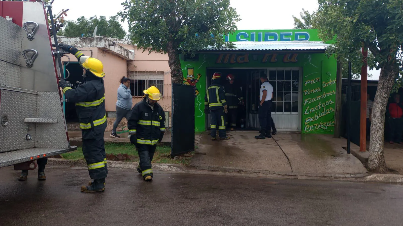 Metileo: Un comercio se vio afectado por un incendio