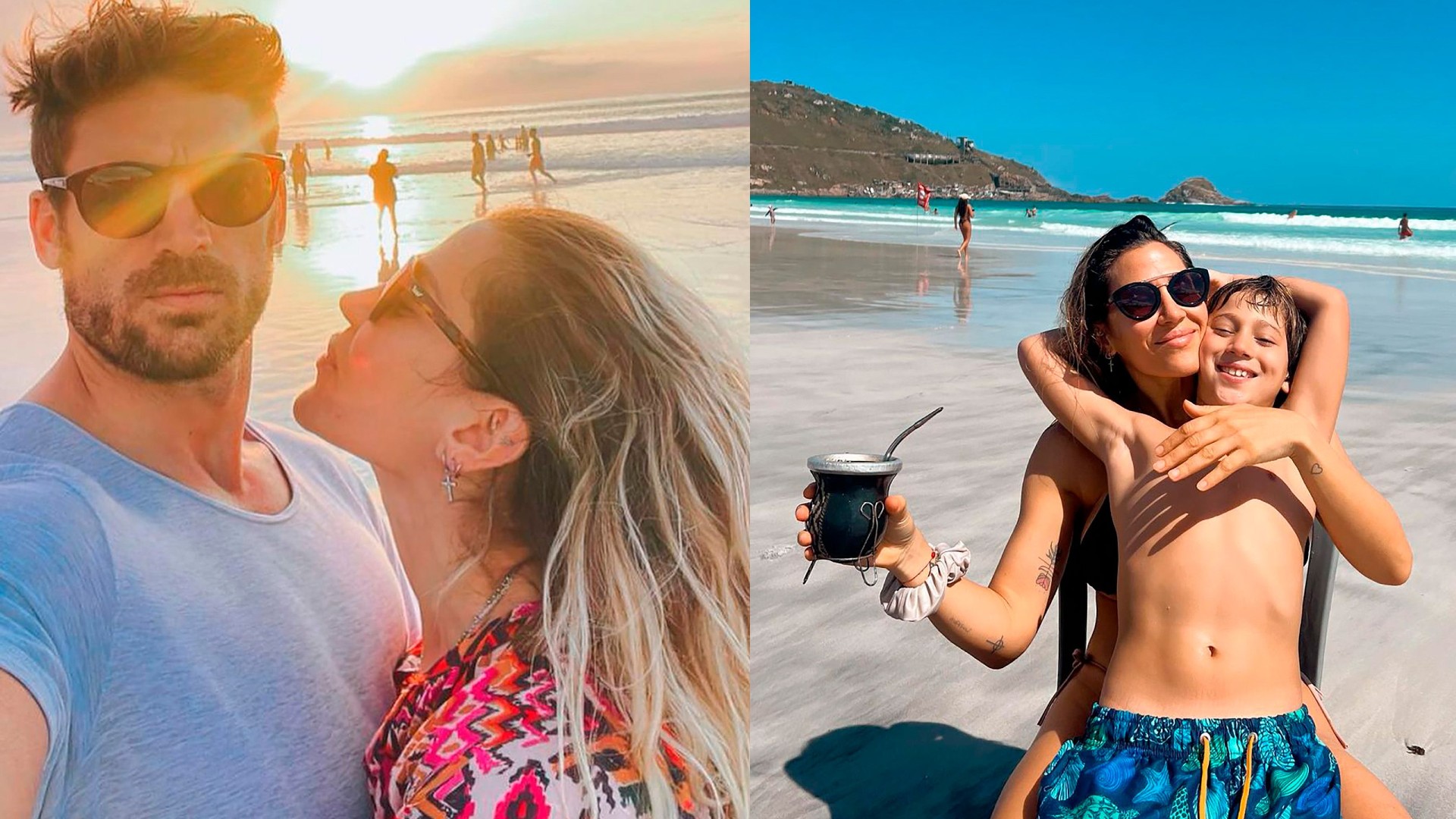 Relax por unos días: así disfrutan Jimena Barón, Momo y su novio Matías Palleiro de las playas de Brasil