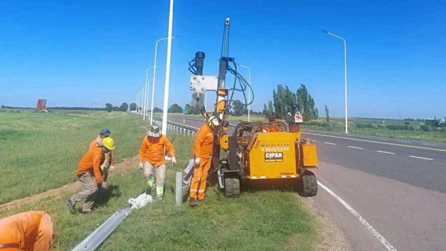 Continúa el programa de iluminación en cruces de ruta