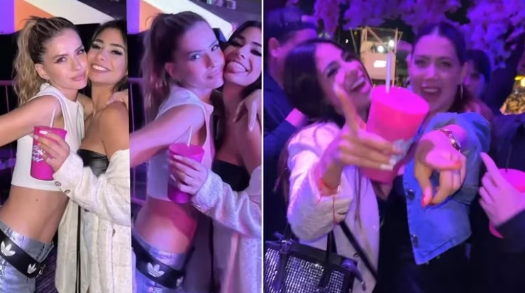 Noche de solteras: Wanda Nara y la China Suárez coincidieron en una fiesta en la que pasó de todo