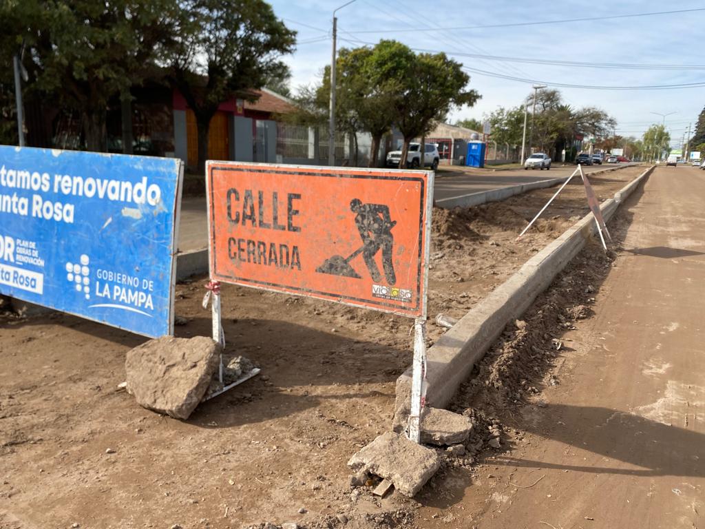 Santa Rosa: Avanza la obra del corredor vial de la calle Felice